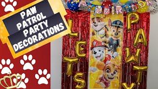 Paw Patrol Party Decorations| Simple Paw Patrol Birthday Decoration Ideas