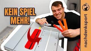 Bosch GTS 10 XC: Schiebetisch und Queranschlag OHNE Spiel!! | Nachdenksport