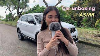 ASMR ⟡ relaxing car unboxing, tapping & scratching Proton X70