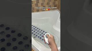 She loves it so much…! ️ #sahm #bathtubs #bath #jacuzzi #spa #bathtub