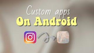 How To Change Icons On Android Phones SUPER AESTHETIC ||Hridyak.