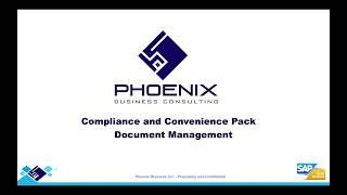 SAP Business ByDesign - Document Management System By Phoenix Business Consulting