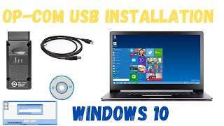 OP COM usb v2 driver Windows 10 / How to op com windows driver /op com windows 10/7/xp