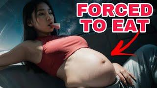 Abducted and FORCED TO EAT (food baby belly)