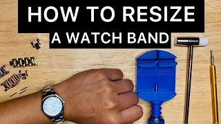 HOW TO RESIZE A WATCH BAND