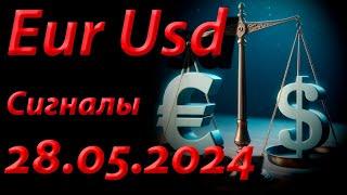 Eur Usd, Сигнал 28.05.2024. Прогноз форекс. Трейдинг, торговые рекомендации.