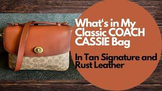 What’s in My Classic COACH CASSIE Crossbody in Tan and Rust?