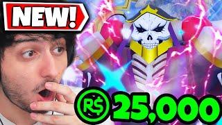 I Spent $25,000 ROBUX getting 0.1% Ainz Ooal Gown in Roblox Anime Last Stand