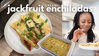 Creamy Jackfruit Enchiladas | Simple & Delicious Vegan Recipe (Sweet Greens vegan)