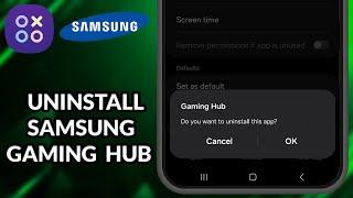 How To Uninstall Gaming Hub Samsung