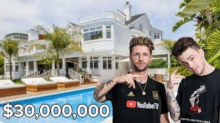 TATTOOING AT THE NEW $30,000,000 FaZe HOUSE | feat. FaZe ADAPT
