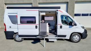 Best Smallest Luxury Camper van for Off-Grid Camping with New Solar Panel - Roller Team Livingstone