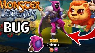 Monster Legends Zarkane for 5 Gems  Linnaeus and Saberus Treasure cave conjuring