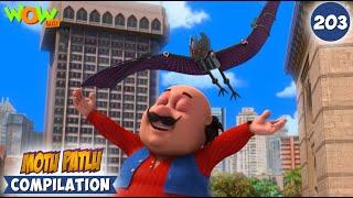 Motu The Bat Boy | Motu Patlu Season 13 Compilation 203 | Motu Patlu | Wow Kidz | #spot