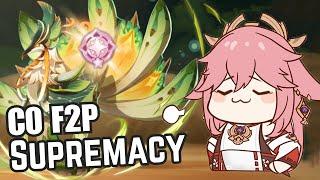 F2P WINS AGAIN!! This Time, Yae Miko vs 6 Million HP Terrorshroom~ Genshin Impact