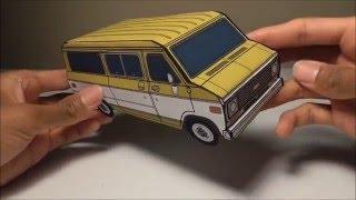 JCARWIL PAPERCRAFT 1977 Chevy G20 Beauville  (Building Paper Model Car)