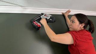 Learning Crown Molding in 1 DAY and Making my Room MORE Dark & Moody // Bedroom pt.3