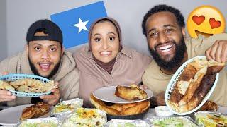 TRYING SOMALI FOOD MUKBANG!!!