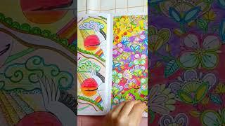 những trang sách tô màu mình từng tô nè #diy #handmade #tomau #coloringbook #colors #cute #flowers