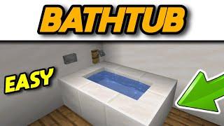 Minecraft Working Bathtub Tutorial #shorts