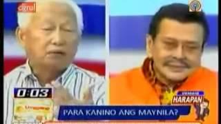 Unprecedented Debate Erap --  Lim. Epic!