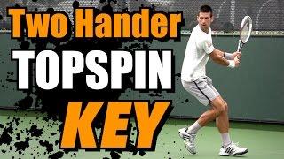 Two Handed Backhand Topspin Key