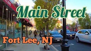 Walking on Main Street in Fort Lee, New Jersey, USA | Center Ave to Central Rd