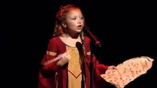 Shakespeare Sonnet 18 performed by 8 year old child actress Alexis Rosinsky