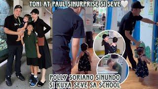 Polly Soriano sinundo sa school si kuya Seve  Toni Gonzaga at Paul sinurpresa ang anak sa birthday