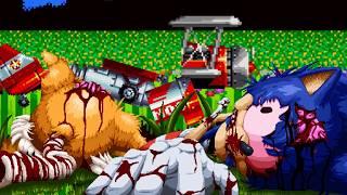 SONIC and TAILS DEAD...Sonic BROKEN TORNADO CREEPYPASTA