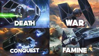 The 4 Horsemen of the Empire: The Terrifying Tie Fighter Variants that Dominated the Galaxy