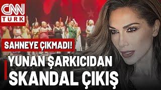 Tepki Yağdı! Yunan Şarkıcı Despina "Sahnede Türk Bayrağı ve Atatürk Posteri İstemedi" İddiası...