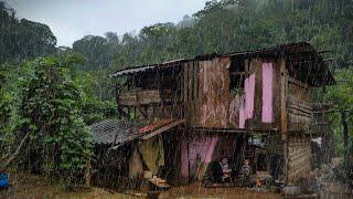 พาเมียหนึ่งลูกสองหลานสองไปนอนบ้านจงในหุบเขา ฝนตกทั้งคืนทั้งวัน อยู่กินกันอย่างมีความสุขกับจง2วัน1คืน