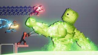 Mega Buff Melon vs Spider-Man Trio (Tom,Miles,Spider-Man 2099)  on The Ultimate Acid Sea