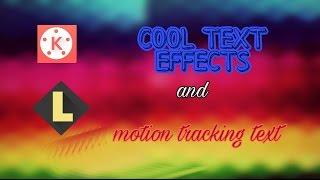 Get cool text video effects+motion tracking text on android-tutorial!(via the legend app)