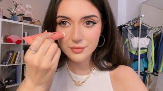 ASMR | Doing My Makeup with New Luxury Products  | tingly tapping and whispering