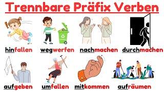 Deutsch Lernen Mit Spaß: A1-B2 Wichtige Wortschatz | Trennbare Präfix Verben | Extra Deutsch 2