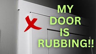 How to Fix a Sagging Door That Won't Close Properly! 2 Easy Tips!