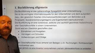 Buchführung 00 - Teil 1 - Aufgaben der Buchführung