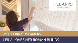 Hillarys Reviews - Leila's bedroom roman blinds