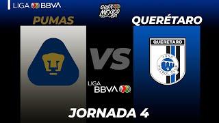 Resumen | Pumas vs Querétaro | Grita México A21 - Jornada 4 | LIGA BBVA MX