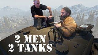 Lindybeige and The Chieftain ramble over a Churchill tank (with added Sherman)