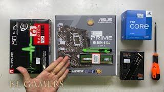 intel Core i5 13400F ASUS PRIME H610M-E D4 SAPPHIRE RADEON RX550 PULSE Gaming PC Build