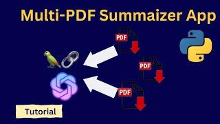 Langchain:Multiple PDF Summarizer App (GUI)Streamlit #langchain #chatgpt #streamlit #beginner