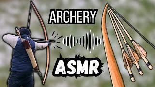 Wooden Longbow in Action - Satisfying ASMR Archery Sounds