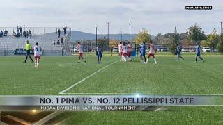 No. 1 Pima Men's Soccer wins double overtime thriller on first day of NJCAA nationals