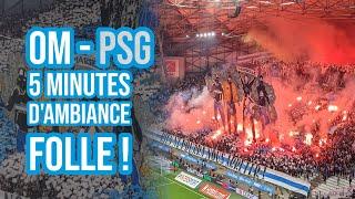 OM / PSG : 5 minutes d'ambiance, chants et tifos au Vélodrome