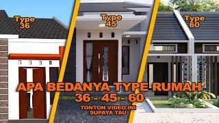 WAJIB LIAT!! PERBEDAAN RUMAH TIPE 36, 45 DAN 60..