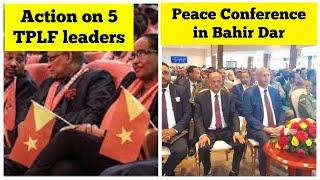 Action on 5 TPLF Leaders | Peace Conference in Bahir Dar