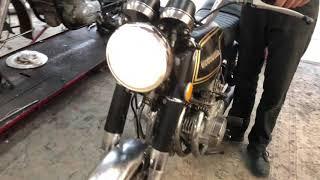 1974 Honda CB350F Startup, Walkaround